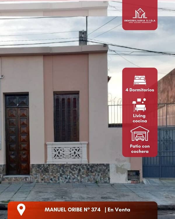 Venta / MANUEL ORIBE N° 374 / Artigas